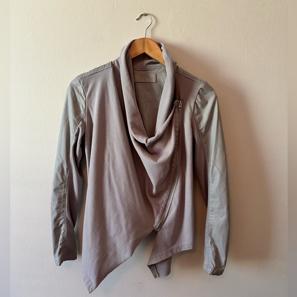 BlankNYC Faux Leather Gray Jacket